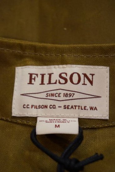 FILSON』（フィルソン） オイルティンクロス ベスト アメリカ製 
