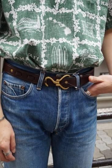 TORY LEATHER トリーレザー Hook Buckle Belt