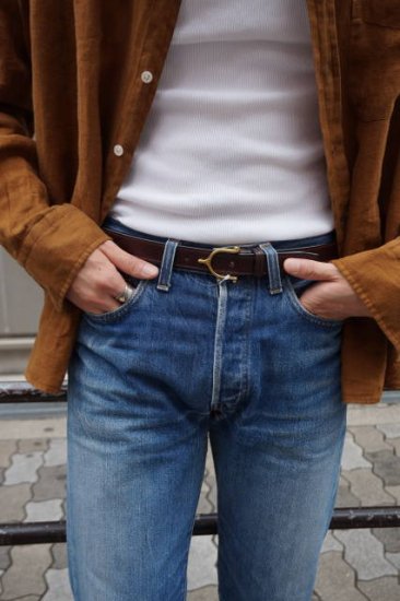 TORY LEATHER/トリーレザー】1インチ Spur Buckle Belt-