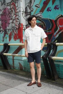 CAMCO　（カムコ）      ユーティリティーシャツ   半袖シャツ   アメリカン　ホワイトオックス　　日本製