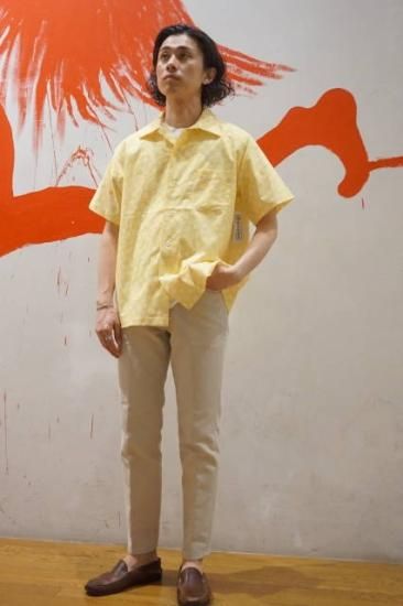 YELLOW RAT』 (イエローラット) 半袖 オープンカラーシャツ 花 YELLOW RAT』 (イエローラット) 半袖 オープンカラーシャツ 花