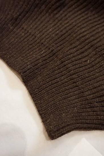 【Black Sheep】希少 エルボーパッチセーター ブラウン レザー80sM BLACK SHEEP』 (ブラック シープ）エルボーセーター レザー