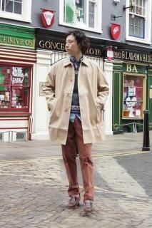 『FRANCIS CAMPELLI 』(フランシス キャンペリ)GC 383 ステンカラーコート BY『MACKIN TOSH OF IRELAND』 アイルランド製