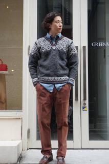 『NORLENDER』 (ノーレンダー) ヴィンジェ ノルディック セーター ノルウェー製