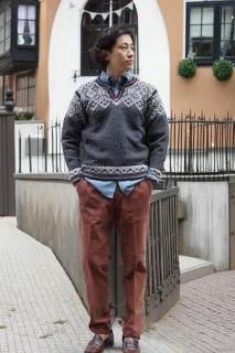 『NORLENDER』 (ノーレンダー) ヴィンジェ ノルディック セーター ノルウェー製