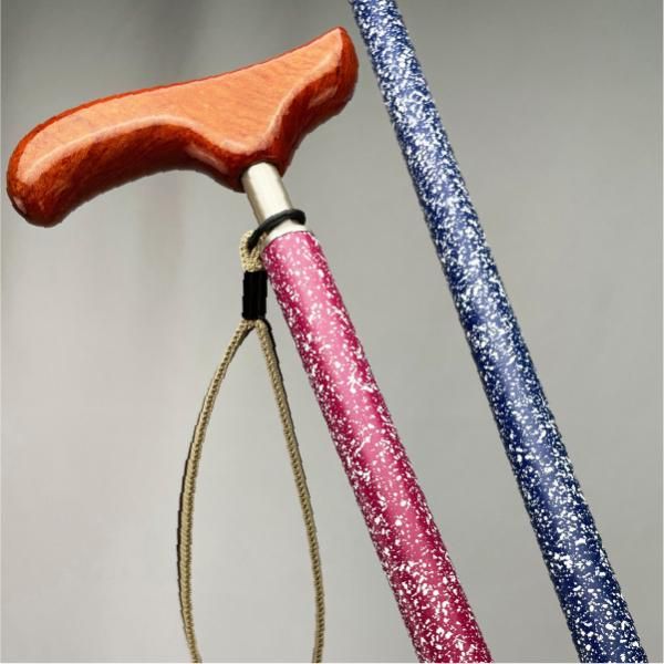 伸縮式の杖】和彩 春夏秋冬 日本製 おしゃれな杖 グリーン ネイビー