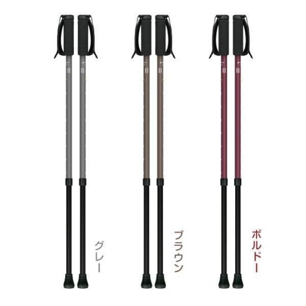ウォーキングポ－ル 男&女用セット 2本×2 合計4本 二本杖 運動 リハビリ しっかり2本杖【業界初の歩行サポートSG規格】二本杖歩行に