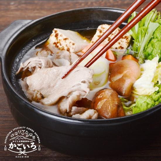 アウトレット福袋 かごしま黒豚味噌鍋セット<薩摩八重ファーム> - 「かごしま 豚肉