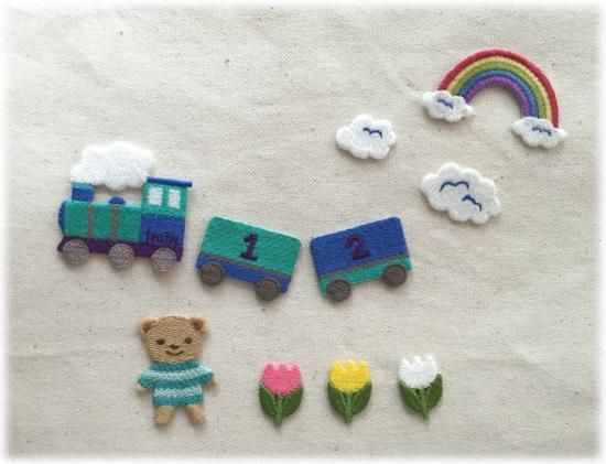 チューリップのアップリケ｜入園入学準備や目印、スモックなどの通園