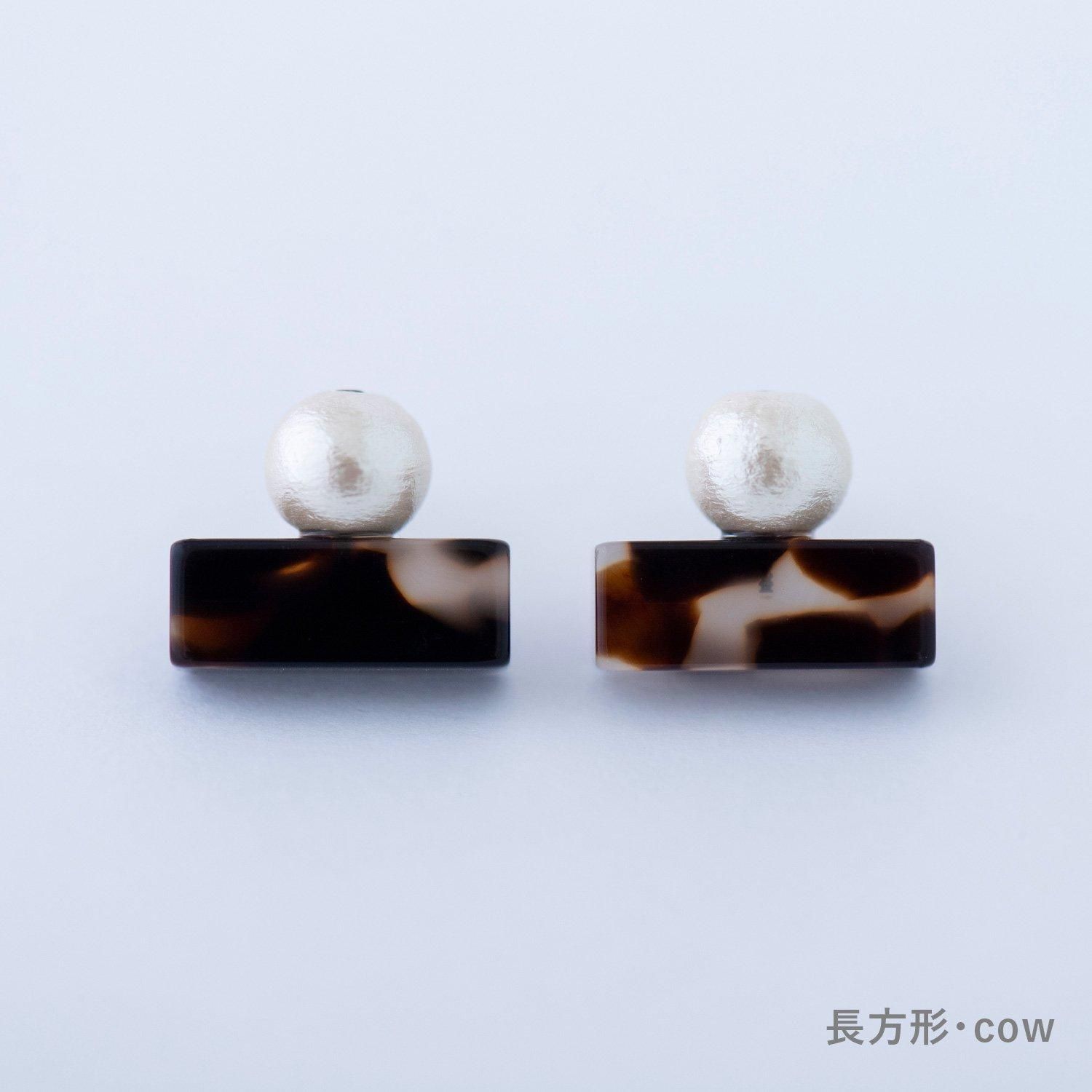 Sur/コットンパールポスト ピアス・イヤリング / セルロース