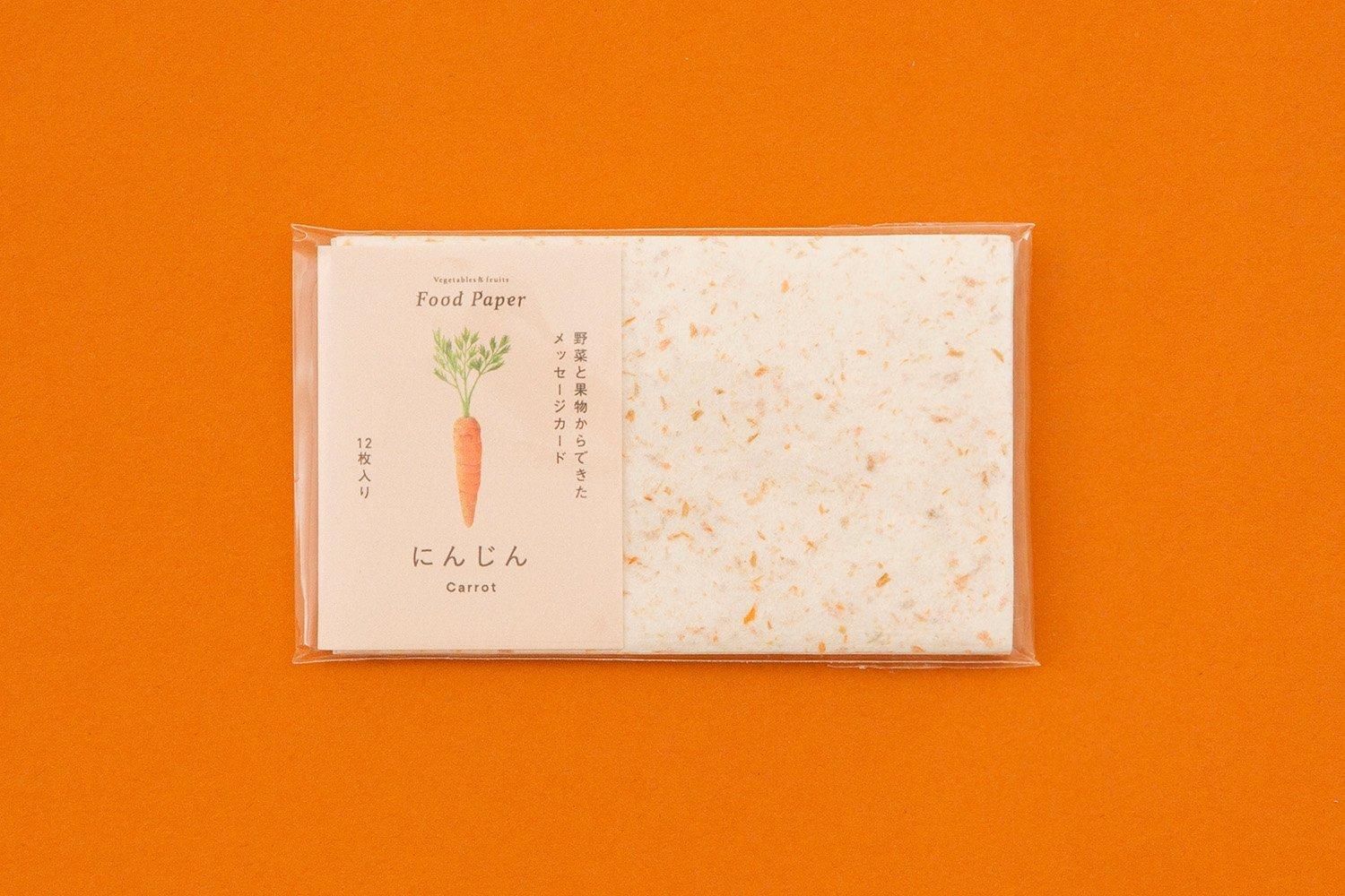 Foodpaper 野菜と果物からできたメッセージカード 12枚入り Sava Store