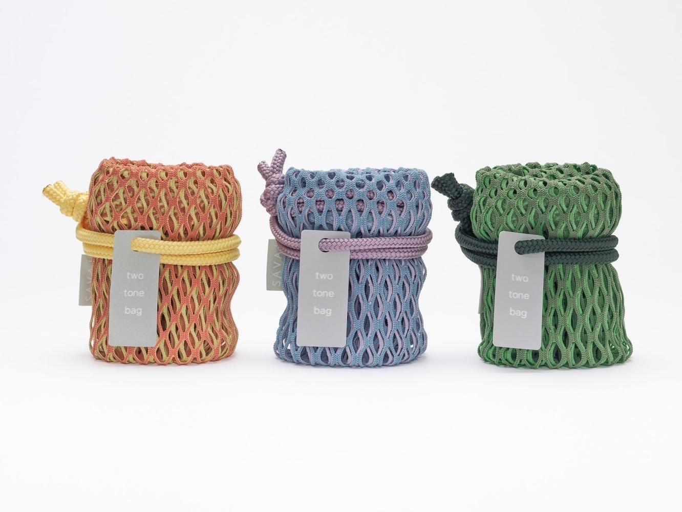 twotone bag】カラーネットバッグ - SAVA!STORE twotone bag】カラーネットバッグ - SAVA!STORE