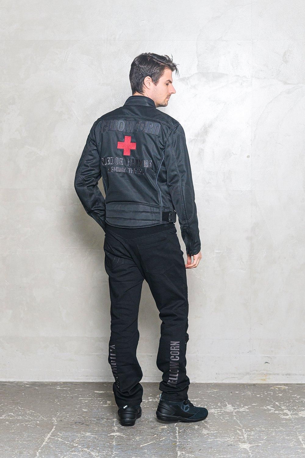 YB-4101 MESH JACKET 【BLACK/GUNMETAL】 - YELLOW CORN YB-4101 MESH JACKET 【BLACK/GUNMETAL】 - YELLOW CORN