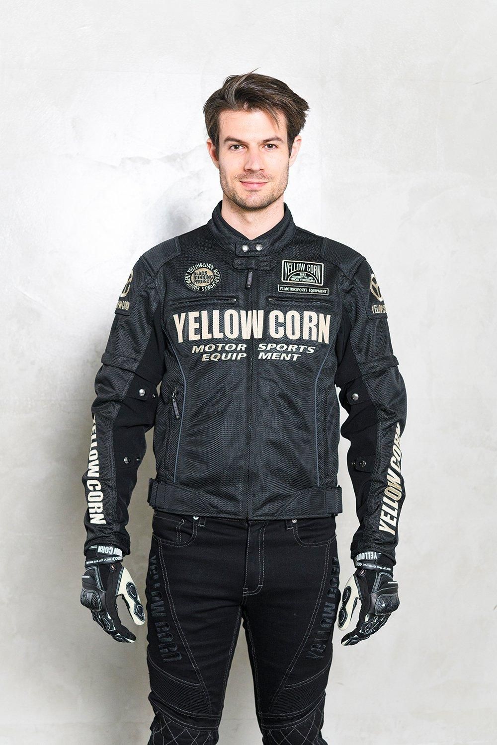 YB-4102 MESH JACKET 【BLACK/IVORY】 - YELLOW CORN Official web shop