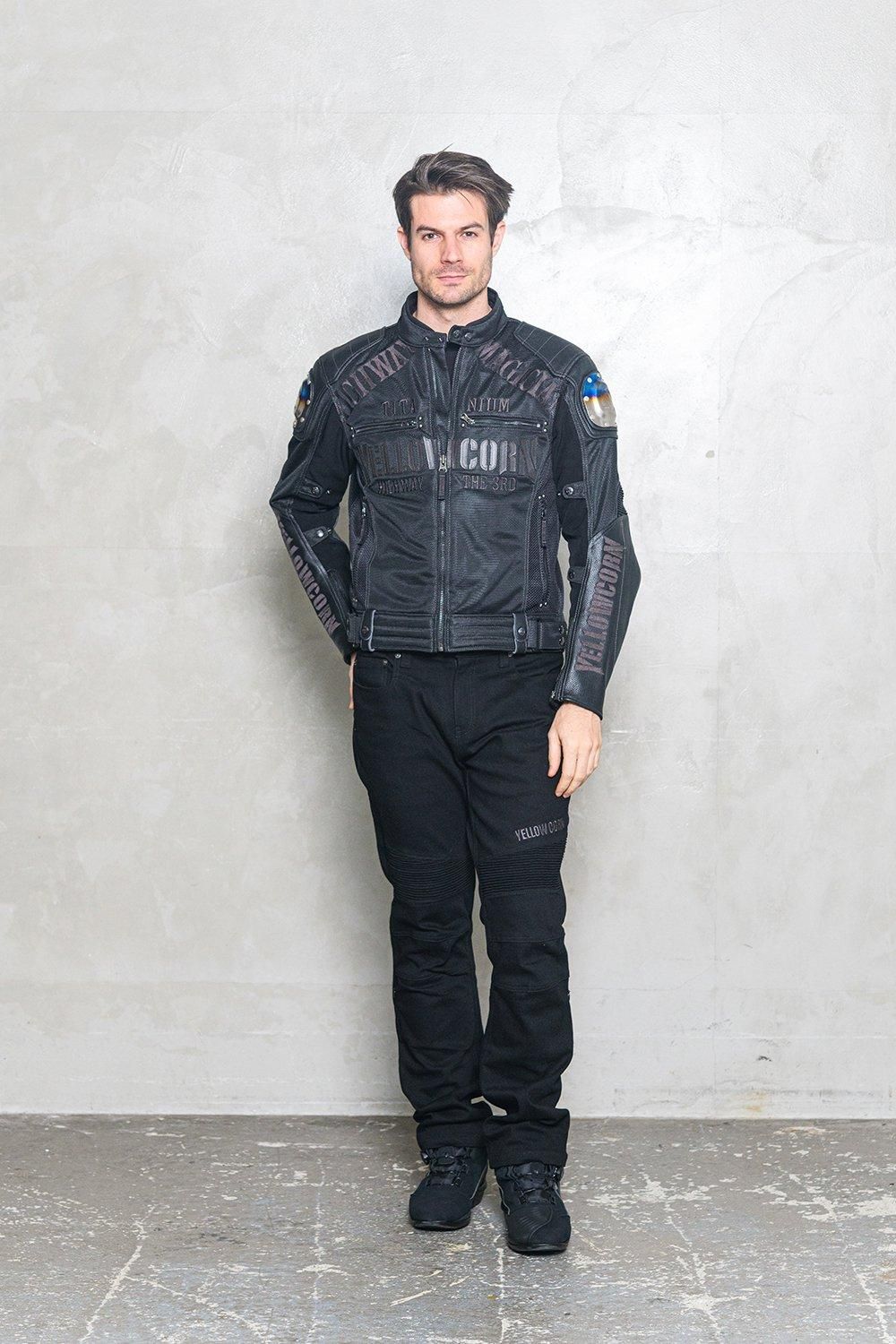 YB-4109 MESH JACKET 【BLACK/GUNMETAL】 - YELLOW CORN YB-4109 MESH JACKET 【BLACK/GUNMETAL】 - YELLOW CORN