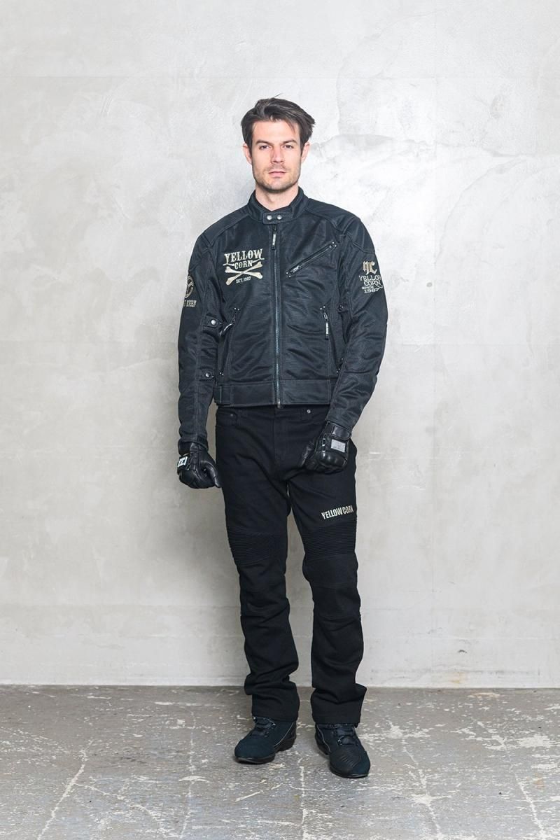 YRP-103 Protective Stretch Pants 【BLACK/IVORY】 - YELLOW YRP-103 Protective Stretch Pants 【BLACK/IVORY】 - YELLOW