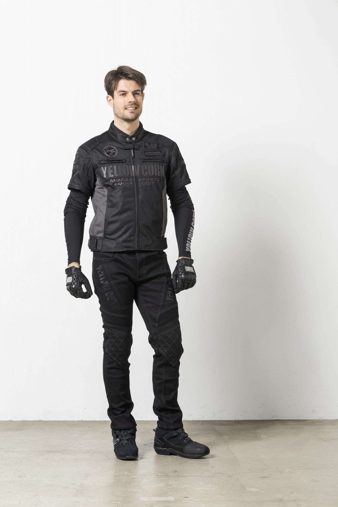 YB-5102 MESH JACKET 【BLACK/GUNMETAL】 - YELLOW CORN Official web shop