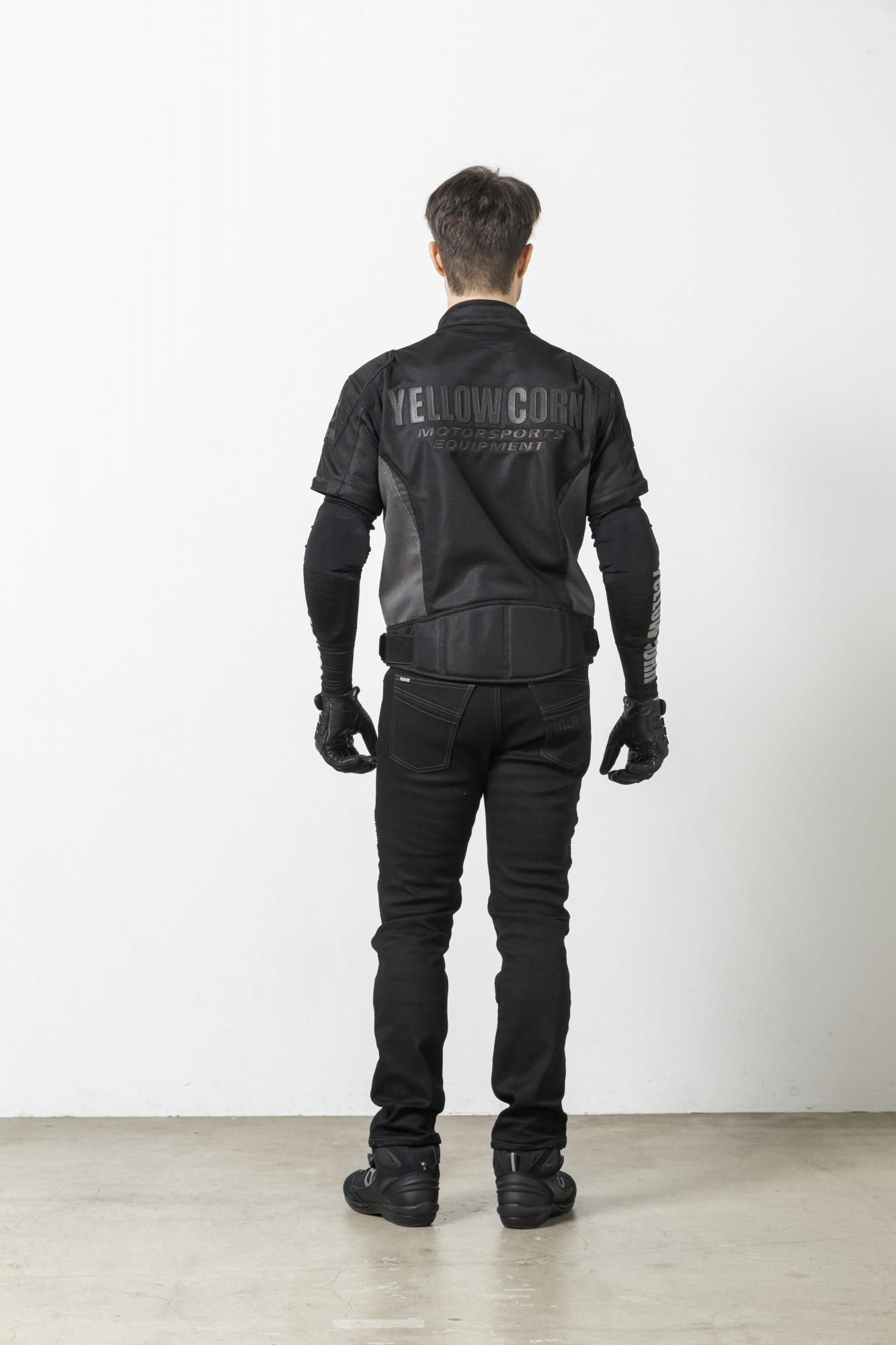 YB-5102 MESH JACKET 【BLACK/GUNMETAL】 - YELLOW CORN Official web shop