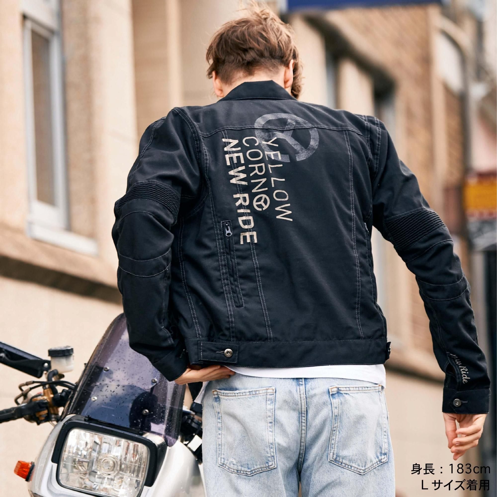 YC NEWRIDE NJ-5101 Cotton Jacket【BLACK】 - YELLOW CORN