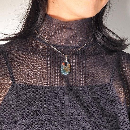 モスアゲート(瑪瑙)のネックレス(51101BK-L120001)｜天然石アクセサリー