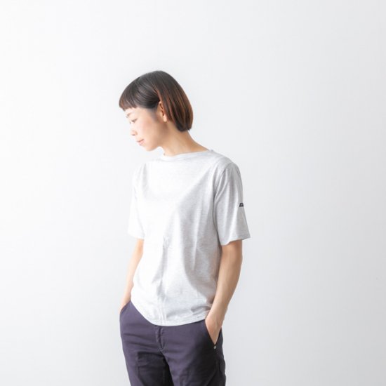 SAINT JAMES [セントジェームス] PIRIAC AU 薄手 半袖 無地 ボートネック カットソー - bluebeat online  shop