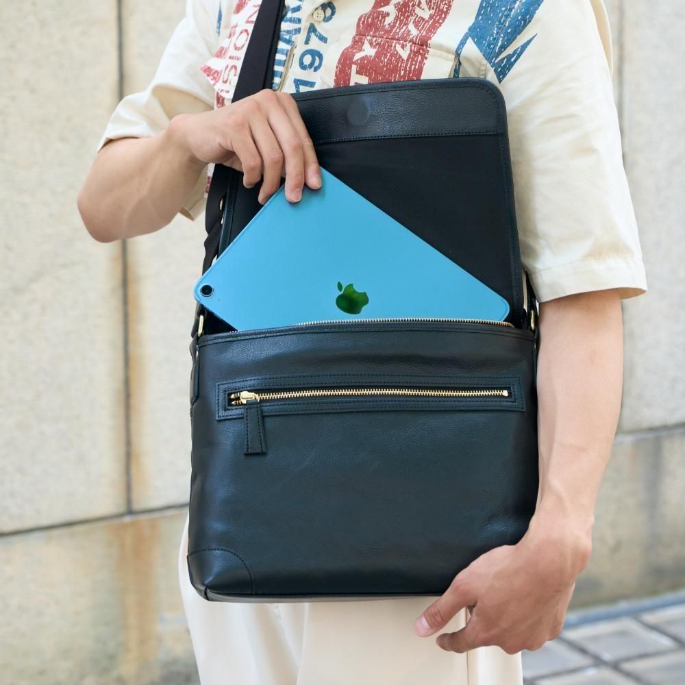 豊岡鞄】レザー横フラップショルダー - 木和田正昭商店公式