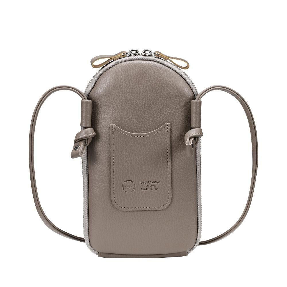 TUTUMU Pocket Leather【豊岡鞄】| 縦型モバイルショルダーバッグ