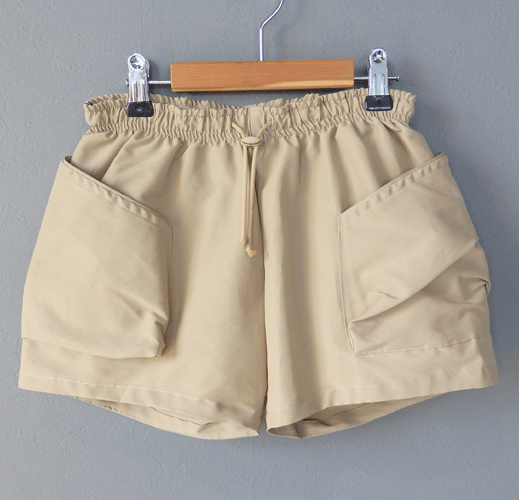 【MOUN TEN】60/40grosgrain　shorts(0） beige　2021SS　