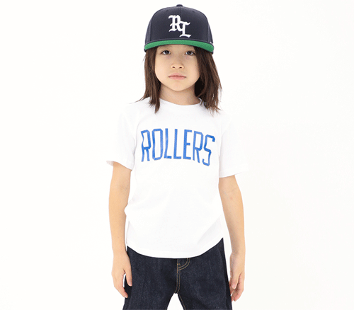 <img class='new_mark_img1' src='https://img.shop-pro.jp/img/new/icons20.gif' style='border:none;display:inline;margin:0px;padding:0px;width:auto;' />30％OFF【ROLLERS】ROLLERS　LOGO TEE(110〜130）　2022SS