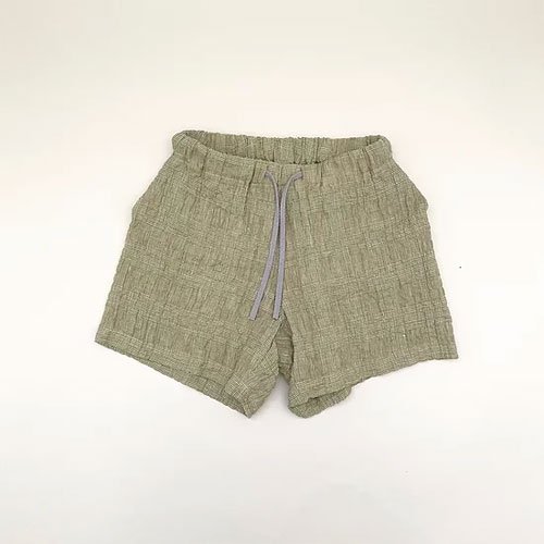 <img class='new_mark_img1' src='https://img.shop-pro.jp/img/new/icons11.gif' style='border:none;display:inline;margin:0px;padding:0px;width:auto;' />【MOUN TEN】linen check shorts（0）　2022SS
