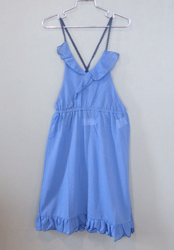 <img class='new_mark_img1' src='https://img.shop-pro.jp/img/new/icons20.gif' style='border:none;display:inline;margin:0px;padding:0px;width:auto;' />30％OFF【folk made】shear dress(M〜L)blue　2022SS