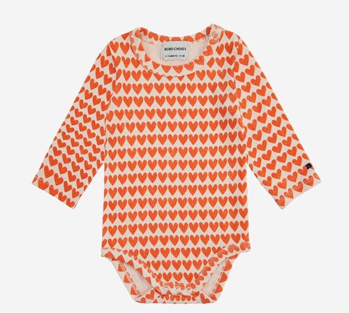 <img class='new_mark_img1' src='https://img.shop-pro.jp/img/new/icons11.gif' style='border:none;display:inline;margin:0px;padding:0px;width:auto;' />【BOBO CHOSES】Hearts all over long sleeve　body 2022AW