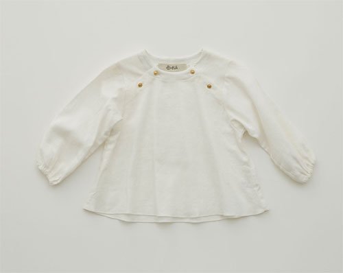 【eLfinFolk】Baby blouse(80〜100）white 2023AW