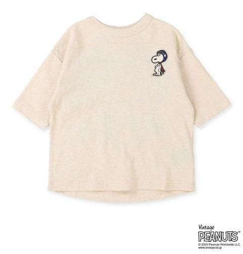 9千弱 DENIM DUNGAREE バック ワッペン長袖 Ｔシャツ DENIM DUNGAREE | SNOOPY TEE - caramelchip