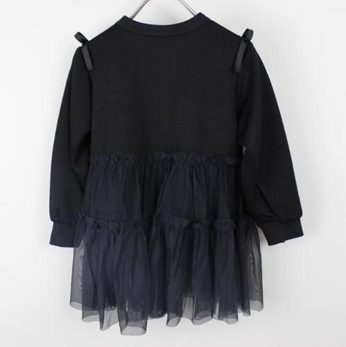 <img class='new_mark_img1' src='https://img.shop-pro.jp/img/new/icons14.gif' style='border:none;display:inline;margin:0px;padding:0px;width:auto;' />【MAAROOK 】  ダンボールニットチュールフリルチュニック  (110〜130) 2025AW