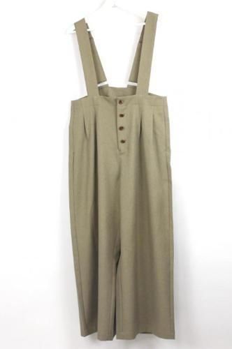 <img class='new_mark_img1' src='https://img.shop-pro.jp/img/new/icons14.gif' style='border:none;display:inline;margin:0px;padding:0px;width:auto;' />【MAAROOK】 杢ツイルサスペンダーパンツ (キャメル) 2025AW