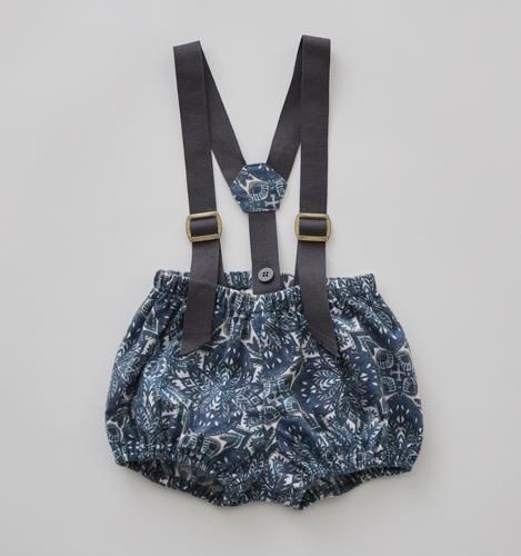 <img class='new_mark_img1' src='https://img.shop-pro.jp/img/new/icons14.gif' style='border:none;display:inline;margin:0px;padding:0px;width:auto;' />【eLfinFolk】 Snow Crystal Printed Suspenders Bloomers (90)blue 2025AW