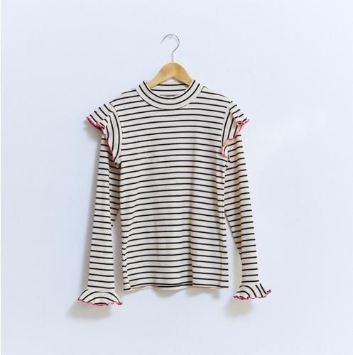 <img class='new_mark_img1' src='https://img.shop-pro.jp/img/new/icons14.gif' style='border:none;display:inline;margin:0px;padding:0px;width:auto;' />KoqueLiko Chisa tops (SL)black border  2025AW