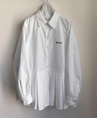 <img class='new_mark_img1' src='https://img.shop-pro.jp/img/new/icons14.gif' style='border:none;display:inline;margin:0px;padding:0px;width:auto;' />【GRIS】  Hem pleated shirt(B) (L~XL)WHITE 2025AW