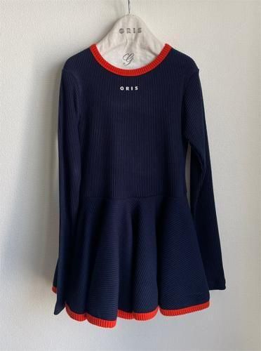 <img class='new_mark_img1' src='https://img.shop-pro.jp/img/new/icons14.gif' style='border:none;display:inline;margin:0px;padding:0px;width:auto;' />【GRIS】 Rib mini onepiece  (L~XL)NAVY 2025AW