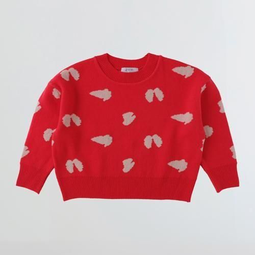 <img class='new_mark_img1' src='https://img.shop-pro.jp/img/new/icons14.gif' style='border:none;display:inline;margin:0px;padding:0px;width:auto;' />folk made  Wings jacquard pullover  (F)RED  2025AW