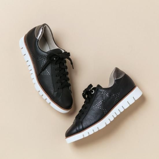 ☆9058 サイドスターパンチング レザースニーカー - Dominic3(ドミニク