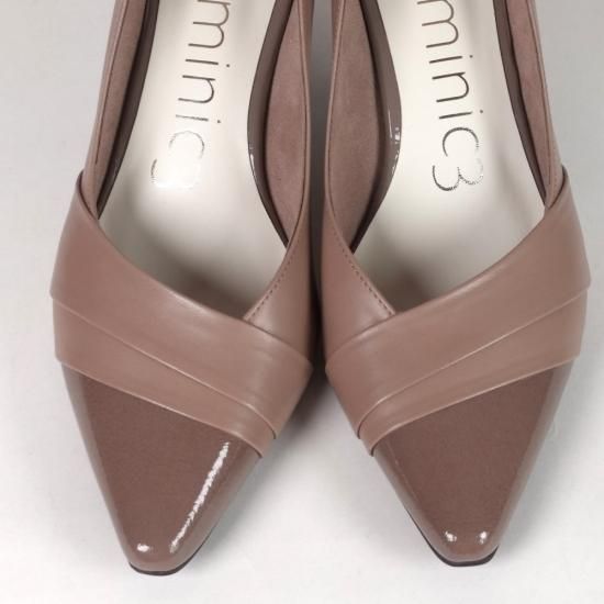 SALE 残りわずか】9111 ダブルモチーフ付パンプス OK ￥17,930