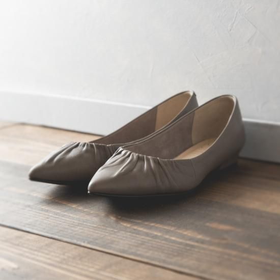 SALE 残りわずか】 9114 ソフトギャザーパンプス ￥17,930