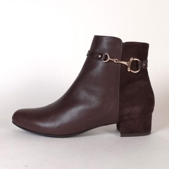 SALE】9143 シルキーコンビ サイドビットショートブーツ