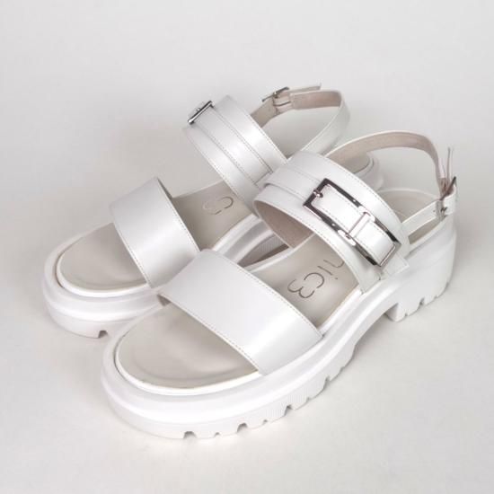 ☆【SALE】9153 ボリュームソール バックルサンダル ￥19,800