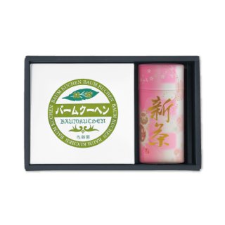 【新茶】【金峰】200g缶+抹茶バームクーヘン