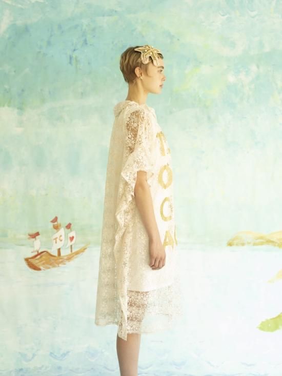 BIG LOGO LACE PRINT DRESS - TSUMORI CHISATO BIG LOGO LACE PRINT DRESS - TSUMORI CHISATO