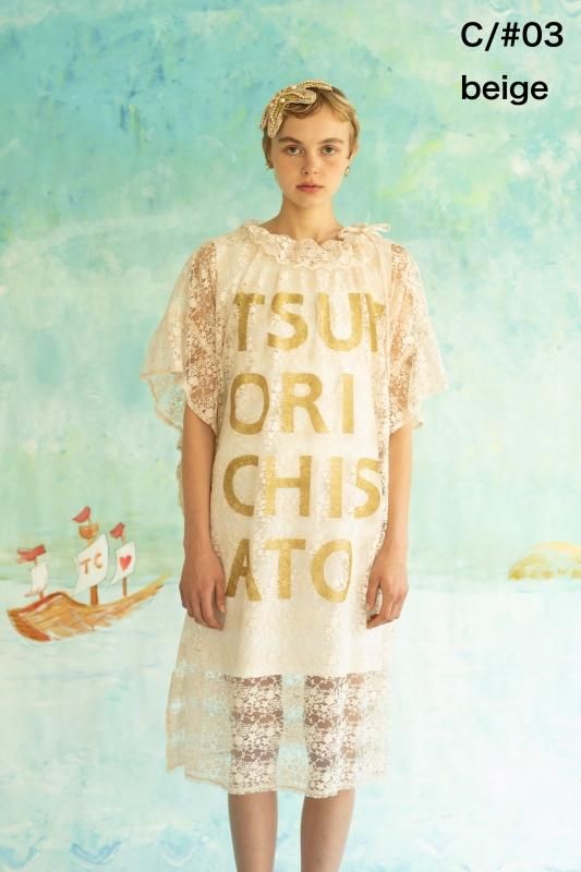 BIG LOGO LACE PRINT DRESS - TSUMORI CHISATO BIG LOGO LACE PRINT DRESS - TSUMORI CHISATO