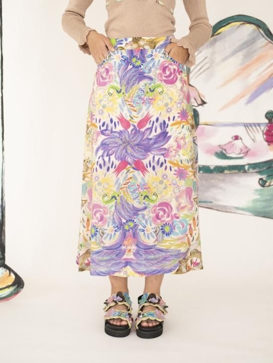 ツモリチサト　女優プリント　スカート　TSUMORI CHISATO SEA TRIP SKIRT - TSUMORI CHISATO